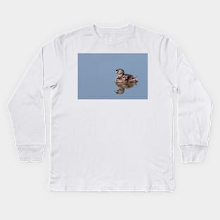 Pied-billed Grebe with chick Kids Long Sleeve T-Shirt